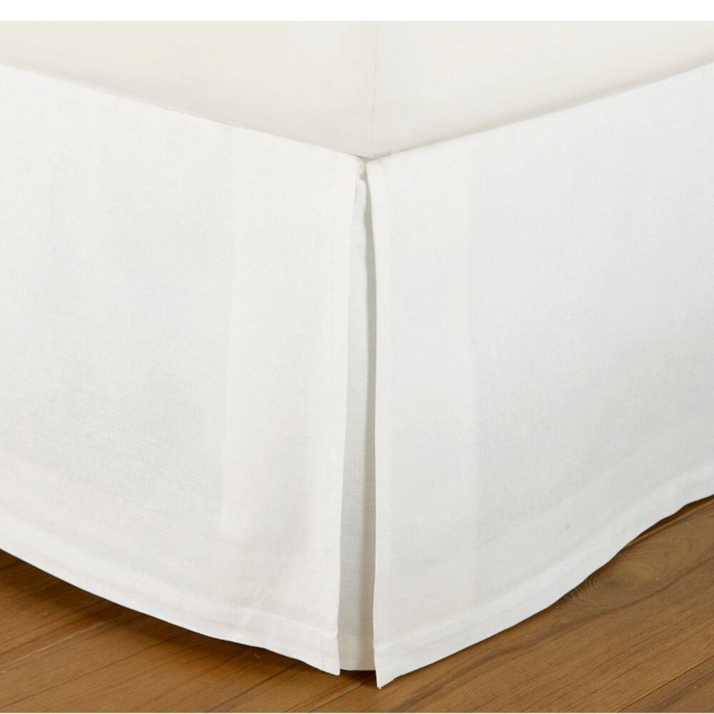 Pottery Barn FULL Essential Linen Cotton Bed Skirt